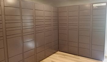 24-Hour package room and hub package locker